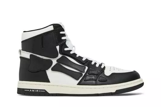 Кроссовки Amiri Skel Top High 'White Black', черный