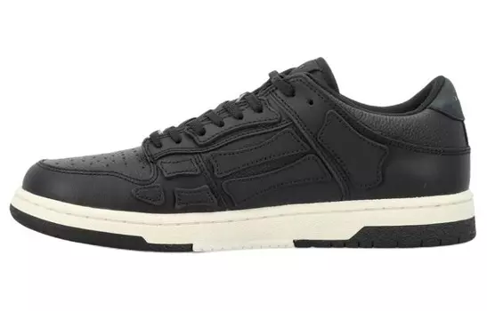 Кроссовки Amiri Skel Top Leather Sneakers, черный
