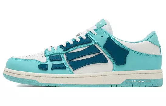 Кроссовки Amiri Skel Top Low, белый / голубой / синий