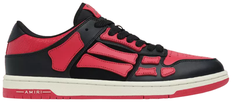 Кроссовки Amiri Skel Top Low 'Black Varsity Red', красный
