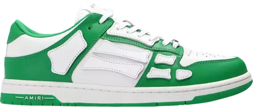 Кроссовки Amiri Skel Top Low Green White, зеленый