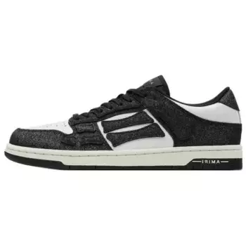 Кроссовки AMIRI Skel-Top Low Skateboarding Shoes Men Low-top Black/White, черный/белый