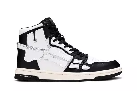 Кроссовки Amiri Skeleton High Black White, черный