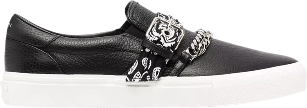 Кроссовки Amiri Slip-On Bandana Chain - Black, черный