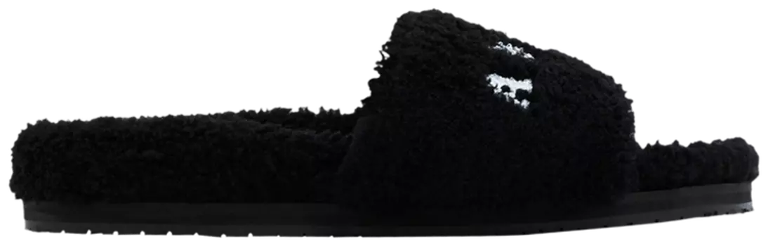 Кроссовки Amiri Slipper 'Shearling - Black', черный