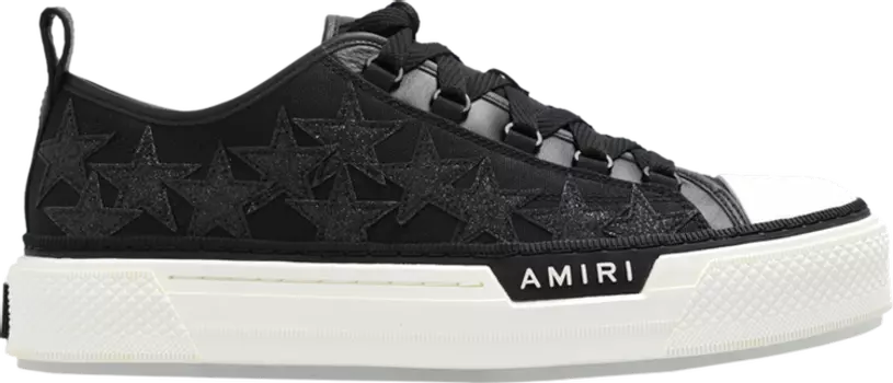 Кроссовки Amiri Stars Court Low 'Black Glitter', черный