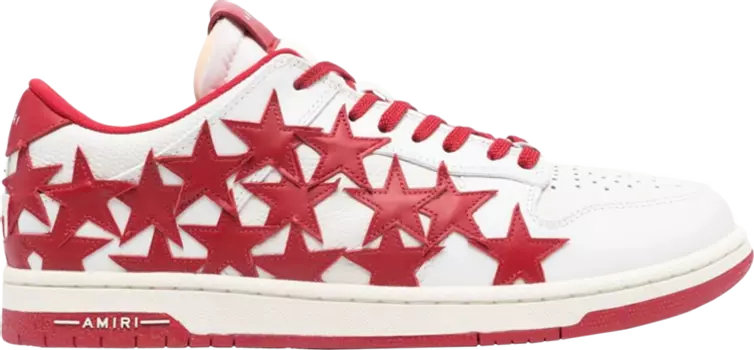 Кроссовки Amiri Stars Low 'White Red', белый