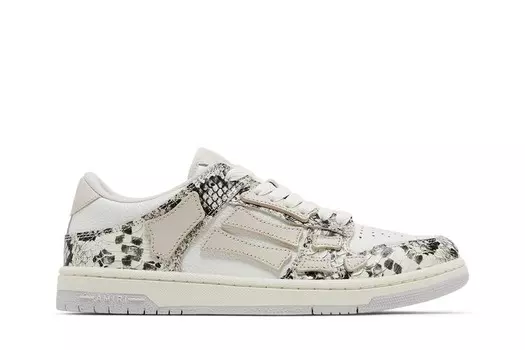 Кроссовки Amiri Wmns Skel Top Low Alabaster Snakeskin, кремовый