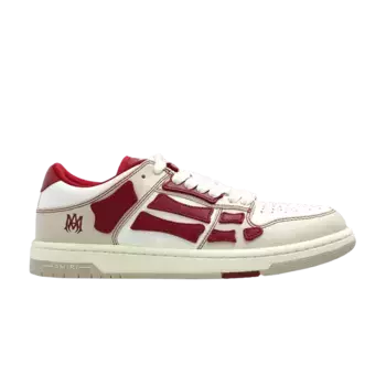 Кроссовки Amiri Wmns Skel Top Low Varsity - Deep Red, кремовый