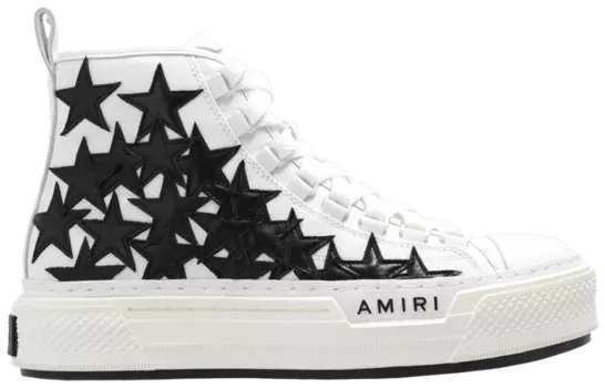 Кроссовки Amiri Wmns Stars Court High 'White Black', белый