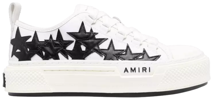 Кроссовки Amiri Wmns Stars Court Low 'White Black', белый