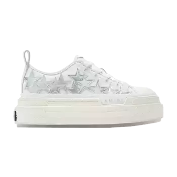 Кроссовки Amiri Wmns Stars Platform Court Low White Silver, белый