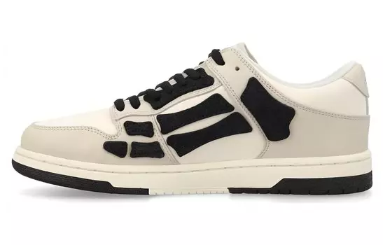 Кроссовки Amiri Womens Skel Top Low, черный / бежевый