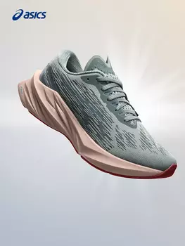Кроссовки амортизирующие Asics NovaBlast 3 женские, серый / зеленый