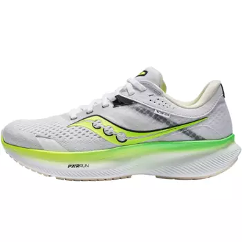 Кроссовки амортизирующие женские Saucony Yutu 16 для бега, белый/зеленый
