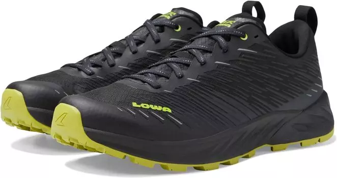 Кроссовки Amplux Lowa, цвет Black/Lime