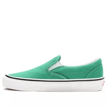 Кроссовки anaheim factory classic slip-on 98 green Vans, зеленый