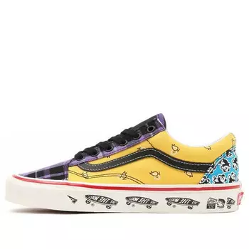 Кроссовки anaheim factory old skool 36 dx sneakers purple/yellow Vans, фиолетовый
