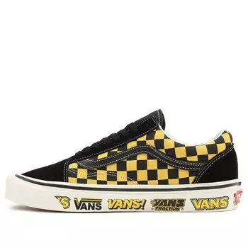 Кроссовки anaheim factory old skool 36 dx sneakers black/yellow Vans, черный