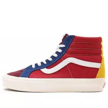 Кроссовки anaheim factory sk8-hi 38 dx 'red blue' Vans, красный