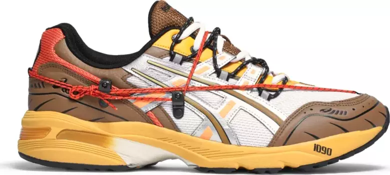 Кроссовки andersson bell x gel 1090 'white orange' Asics, апельсин