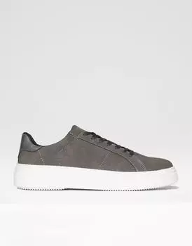 Кроссовки 'Anfield' Raised Sole Court Trainers Threadbare, серый