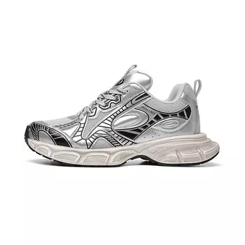 Кроссовки Angelmix Chunky Sneakers Unisex Low-top Silver, серебряный