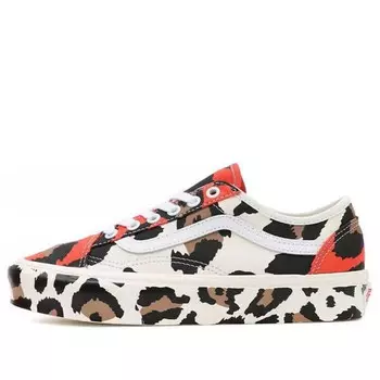 Кроссовки animal old skool 'black white red leopard' Vans, черный