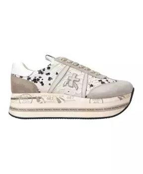 Кроссовки Animalier Beth с замшевыми деталями Premiata, бежевый