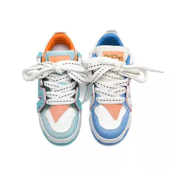 Кроссовки Anime story Skateboarding Shoes Women's Low-top, синий