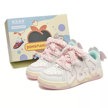 Кроссовки Anime story Skateboarding Shoes Women's Low-top, розовый