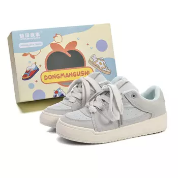 Кроссовки Anime story Skateboarding Shoes Women's Low-top, голубой