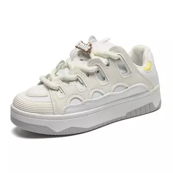 Кроссовки Anime story Skateboarding Shoes Women's Low-top White, белый