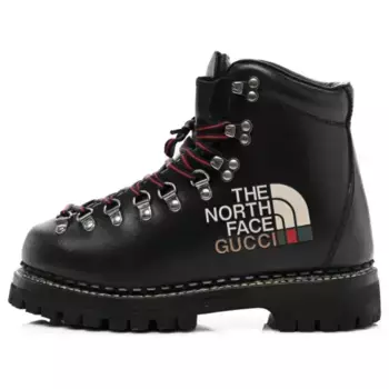 Кроссовки ankle boot x the north face 'black' Gucci, черный