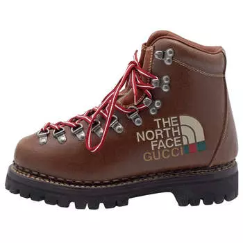 Кроссовки ankle boot x the north face 'brown' Gucci, коричневый