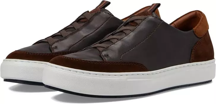 Кроссовки Anson Stretch Lace To Toe Johnston & Murphy Collection, цвет Dark Brown Sheepskin