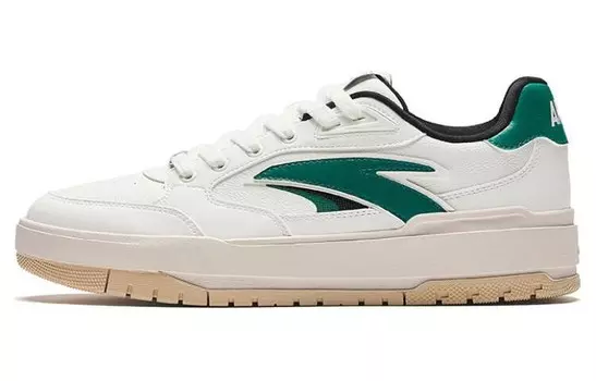 Кроссовки ANTA 982 Skateboarding Shoes Men Low-top White, зеленый