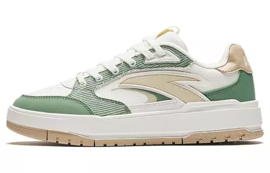 Кроссовки ANTA 982 Skateboarding Shoes Women's Low-top White/Green, зеленый