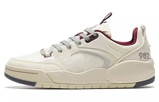 Кроссовки ANTA 982EVO Skateboarding Shoes Men Low-top Beige, бежевый