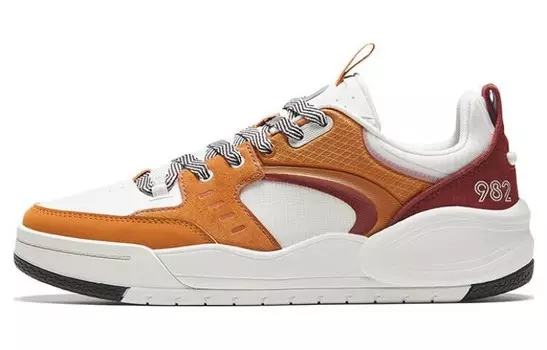 Кроссовки ANTA 982EVO Skateboarding Shoes Women's Low-top White/brown/red, красный