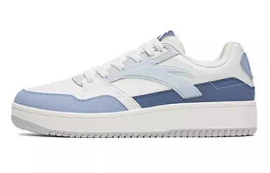 Кроссовки ANTA 982GZ Skateboarding Shoes Men Low-top White/Blue, белый/синий