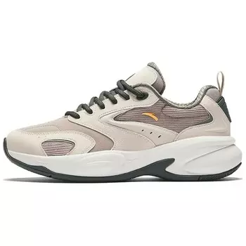 Кроссовки ANTA ACE Chunky Sneakers Men Low-top Pine Smoke Gray / White Limestone / Plain Brocade Green, зеленый