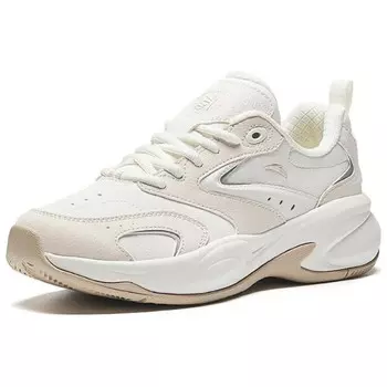 Кроссовки ANTA ACE Chunky Sneakers Women's Low-top Ivory White/grit Ash/silver, серый