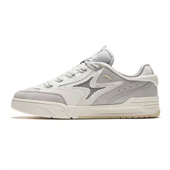 Кроссовки ANTA AOJIE Skateboarding Shoes Men Low-top, слоновая кость/серый