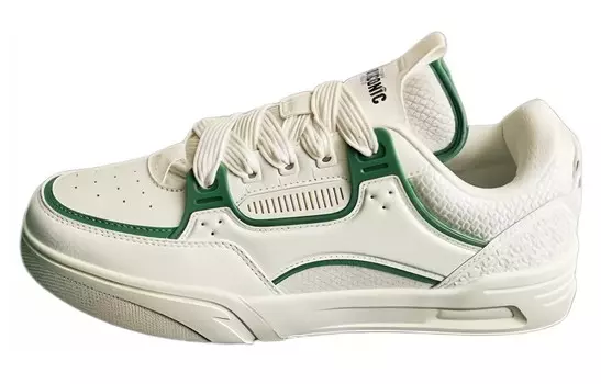 Кроссовки ANTA AOJIE Skateboarding Shoes Men Low-top White/Green, зеленый
