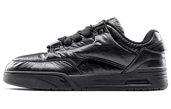 Кроссовки ANTA AOJIE Skateboarding Shoes Men Low-top Black, черный