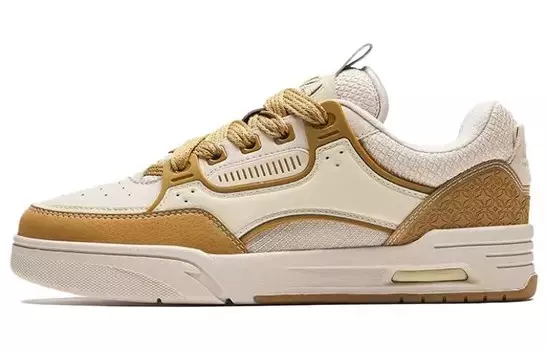 Кроссовки ANTA AOJIE Skateboarding Shoes Women's Low-top Beige/Yellow, цвет Apricot Cream