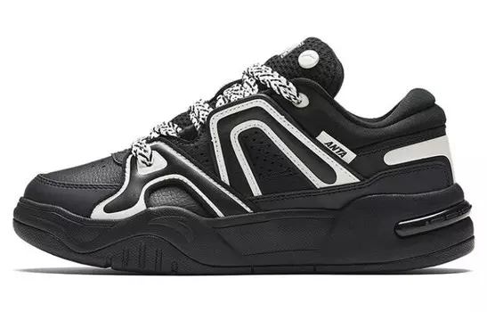 Кроссовки ANTA AOJIE Skateboarding Shoes Women's Low-top Black, черный
