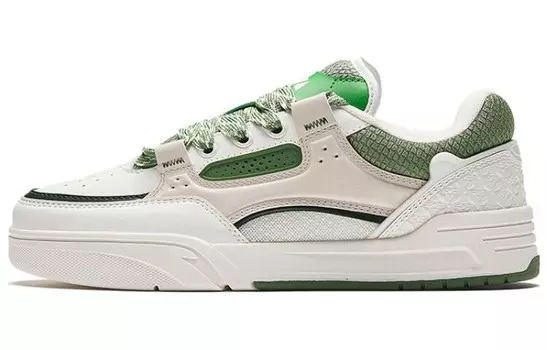Кроссовки ANTA AOJIE Skateboarding Shoes Women's Low-top White/Olive, белый