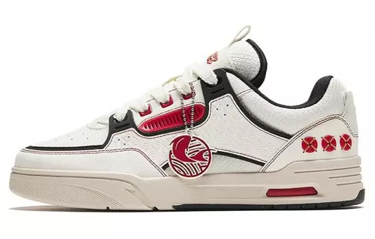Кроссовки ANTA AOJIE Skateboarding Shoes Women's Low-top White/Red, белый/красный